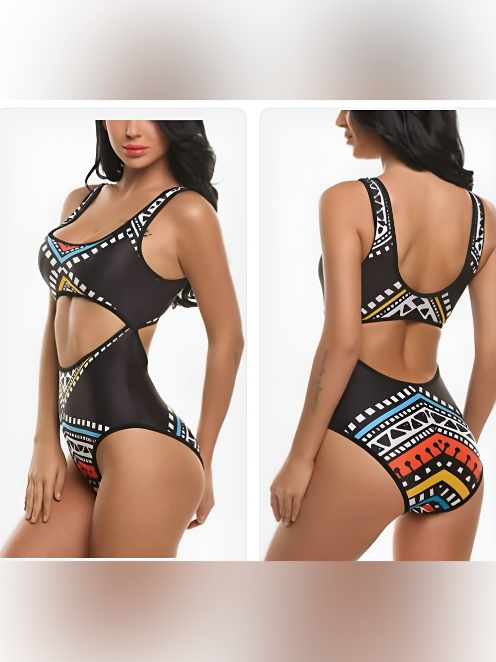 NEW w/o Tags Women’s Cut-Out Monokini Swimsuit - Picture 12 of 14